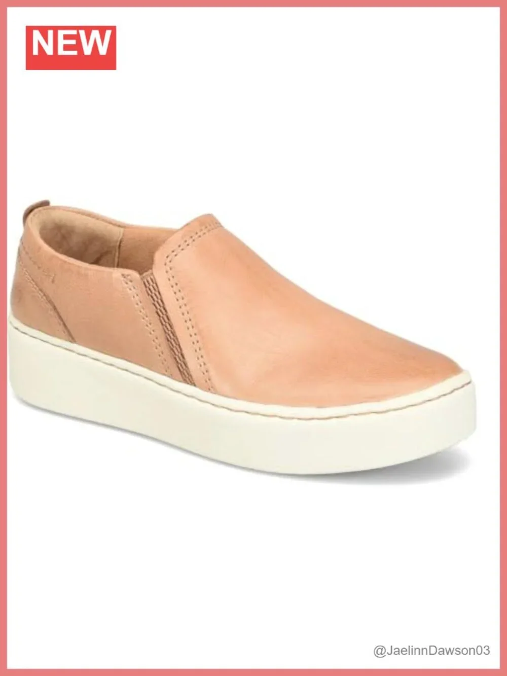 Women's Leather Slip-On Loafers Cushioned Comfort Casual